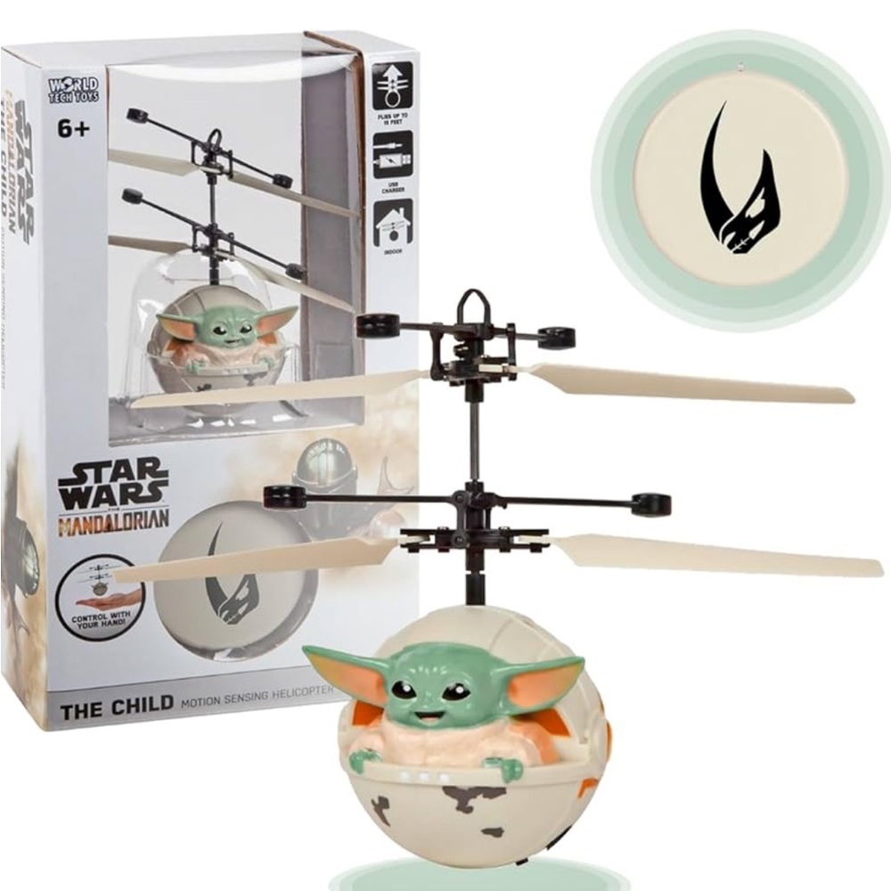 Star Wars Baby Yoda Flying Toy  Easy Controls, and USB Charger New In Box